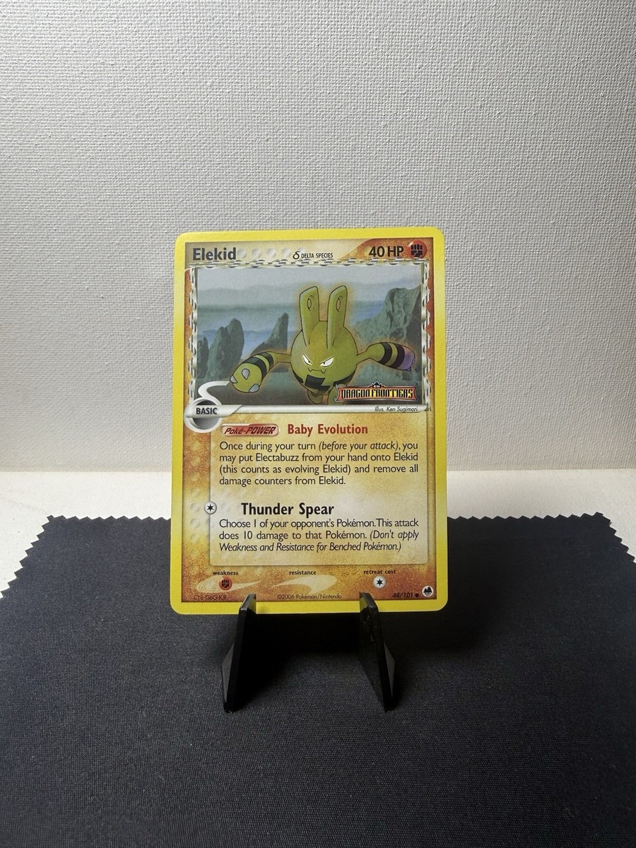 Pokemon TCG: EX Dragon Frontiers Elekid 48/101 Reverse Holo NM | eBay