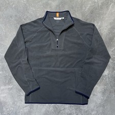 Peter Millar Thermal Flow Micro Fleece 1/2 Zip Pullover Golf Gray Mens Medium