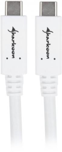 Sharkoon Usb 3.2 Gen 2 Kabel, USB-C Stecker > USB-C Stecker Weiß, 0,5 Meter-image