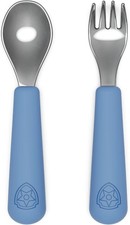 L Utensils - Toddler Fork and Spoon Set - Stainl Steel