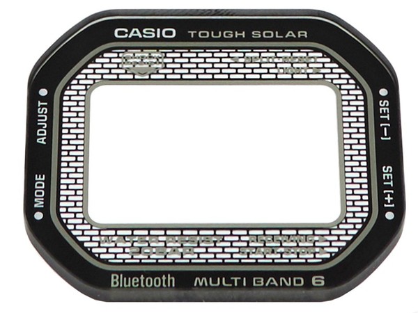 Casio Ersatz Mineralglas FüR GMW-B5000-1 Uhrenglas Mit Schwarzem Rand-image