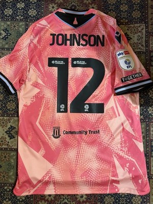 Stoke City Fc 2024/25 Match Worn Player Issue Football Away Shirt carabao Cup
