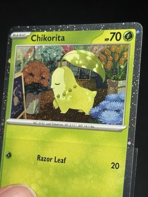 【shito】ポケモンカード FART SWIRL 🌀Chikorita 069 Promo Perfect Order Cosmos Holo Pokemon