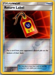 Return Label 153/181 Reverse Holo - Sun & Moon Team Up