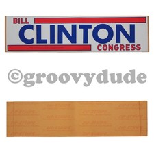 1974 Bill Clinton for US Congress Arkansas Political Campaign Car Bumper Sticker