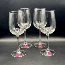 Clear Crystal Wine Glasses 9" Tall, Set of 4 D-4