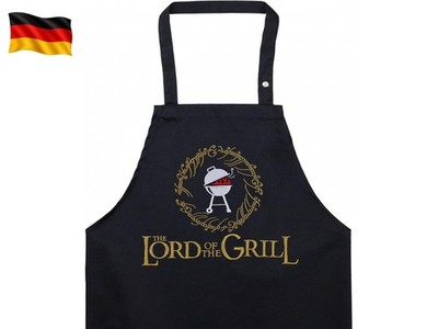 EXPRESS-STICKEREI Schürze Barbecue - mit Spruch lustige Kochschürze G
