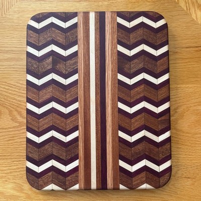 Cutting Board / Bread Board Mixed Hardwoods Hand Crafted Reversible