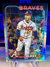 2024 Ozzie Albies Topps Chrome Logofractor #9 Atlanta Braves