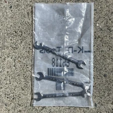 VINTAGE KD Tools Mini Open End Wrench 3.5” Set 9/32” 3 PCs 66118 Made in USA NOS