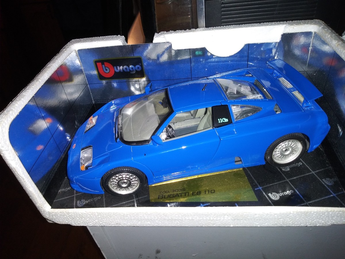 Burago Special Collection Bugatti Eb110 1991 Blue 1/18 Scale