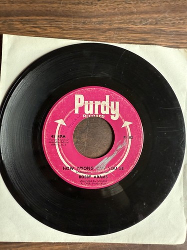 Northern/Deep Soul 45 - Bobby Adams - Don't You Feel It - Purdy p-102