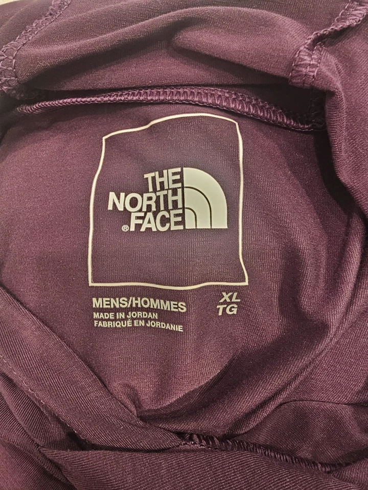 North Face Men's XL Purple Lightweight Hoodie With Thumb Holes In Sleeves - Image 4 of 4