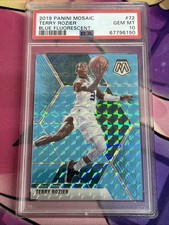 PSA 10 2019 Mosaic Terry Rozier BLUE FLUORESCENT MOSAIC /15 SP