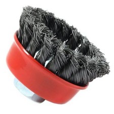 Forney 72757 Wire Cup Brush, Knotted with 2-3/4-Inch-by-.020-Inch, No Color