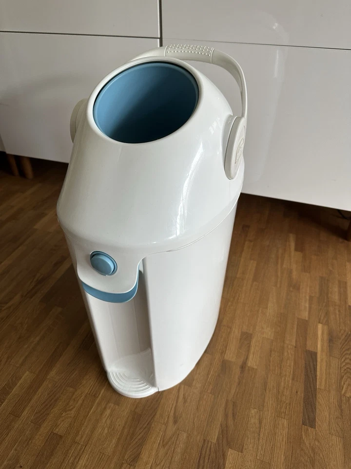 Chicco Windeleimer "ODOUR OFF" neuwertig weiß/blau