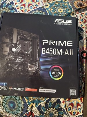 Prime Motherboard B450m- AII ASUS with Am4 Socket And HDMI Ports