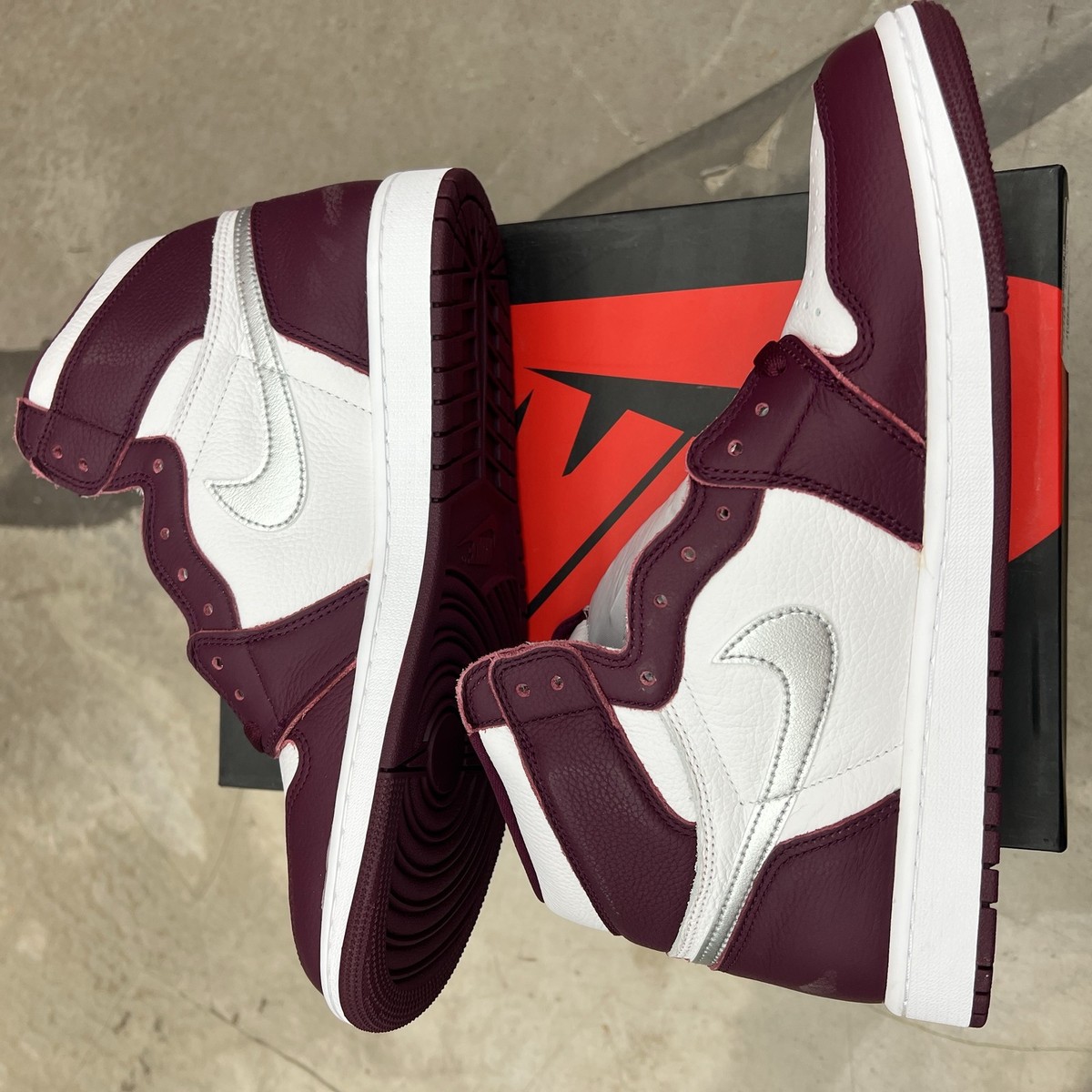 Size 8 - Jordan 1 Retro High OG Bordeaux for sale online | eBay