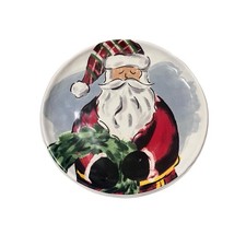 Mudpie Christmas Dessert Plates Set of 4 Santa Clause