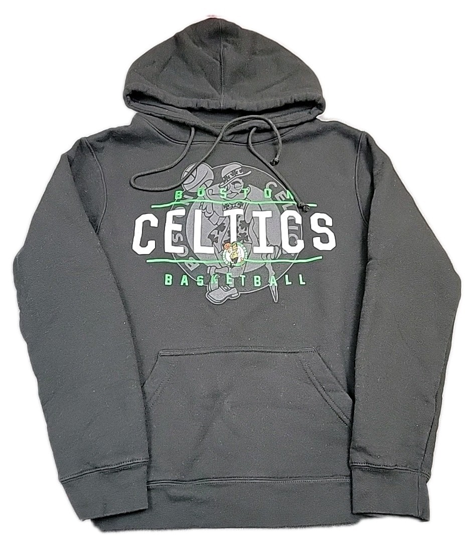 Boston Celtics Basketball Hoodie Sweatshirt Men's Small NBA BLACK
