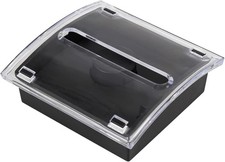 1 Pcs Pop Up Note Dispenser  Sticky Note Holder  3 x 3 Inch  Clear and Black Base