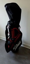 Titleist Players 4 StaDry Golf Stand Bag Waterproof, Black/Red