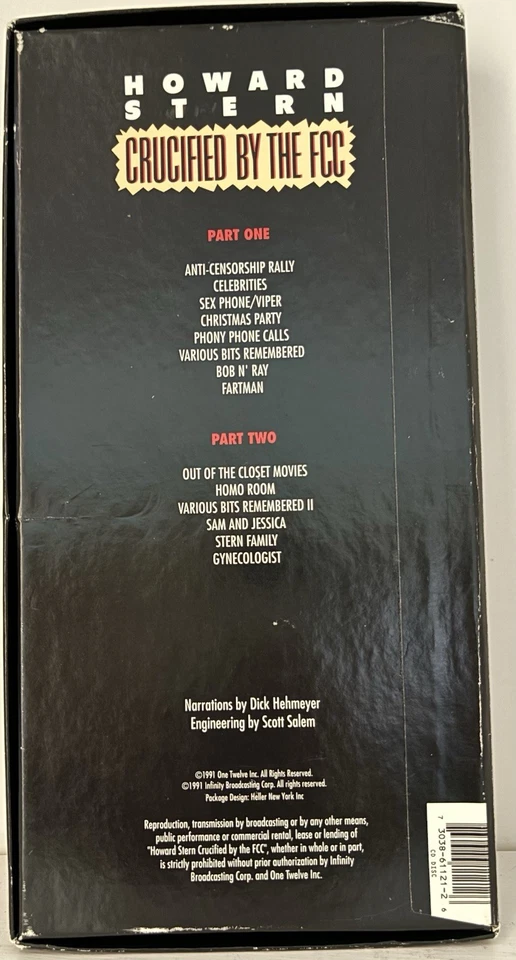 Howard Stern Crucified By The FCC 2 CD Box Set With Booklet - Image 4 of 4
