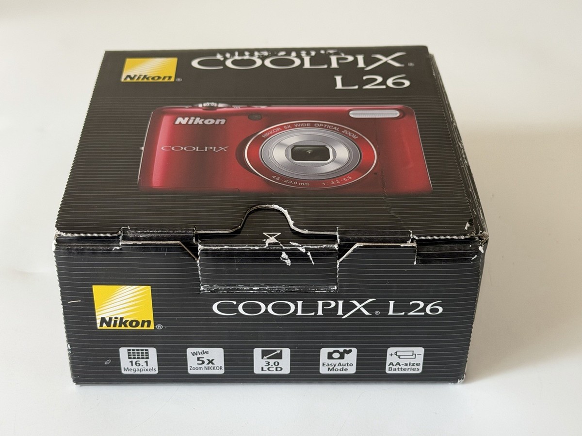 Nikon COOLPIX L26 16.1MP Digital Camera - Red for sale online | eBay