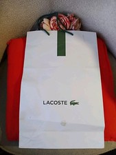 Autentica borsa regalo Lacoste carta shopping usata vedi foto