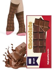 Funny Chocolate Themed Novelty Cotton Socks for Men Women Ladies Gift Idea