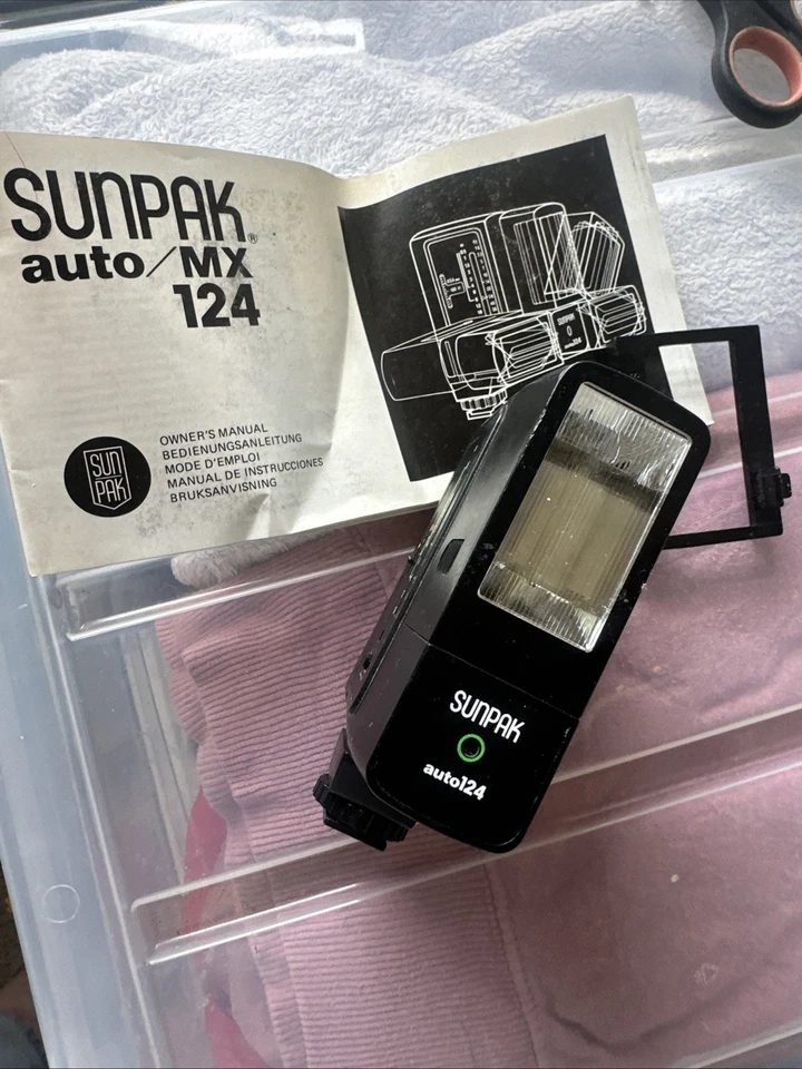 Sunpak MX124 Tilt and Swivel Flash Gun - MADE IN JAPAN - Image 4 of 4