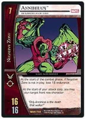 VS System: Annihilus, Destroyer of Life - Unlimited Edition [Moderately Played] 