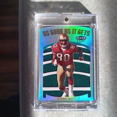 1991 Jerry Rice Fleer Ultra Rare Insert  #8 Of 15 As Good As It Gets