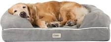 Friends Forever XL Dog Bed Orthopedic Sofa Memory Foam 44x34x10 CHESTER GREY