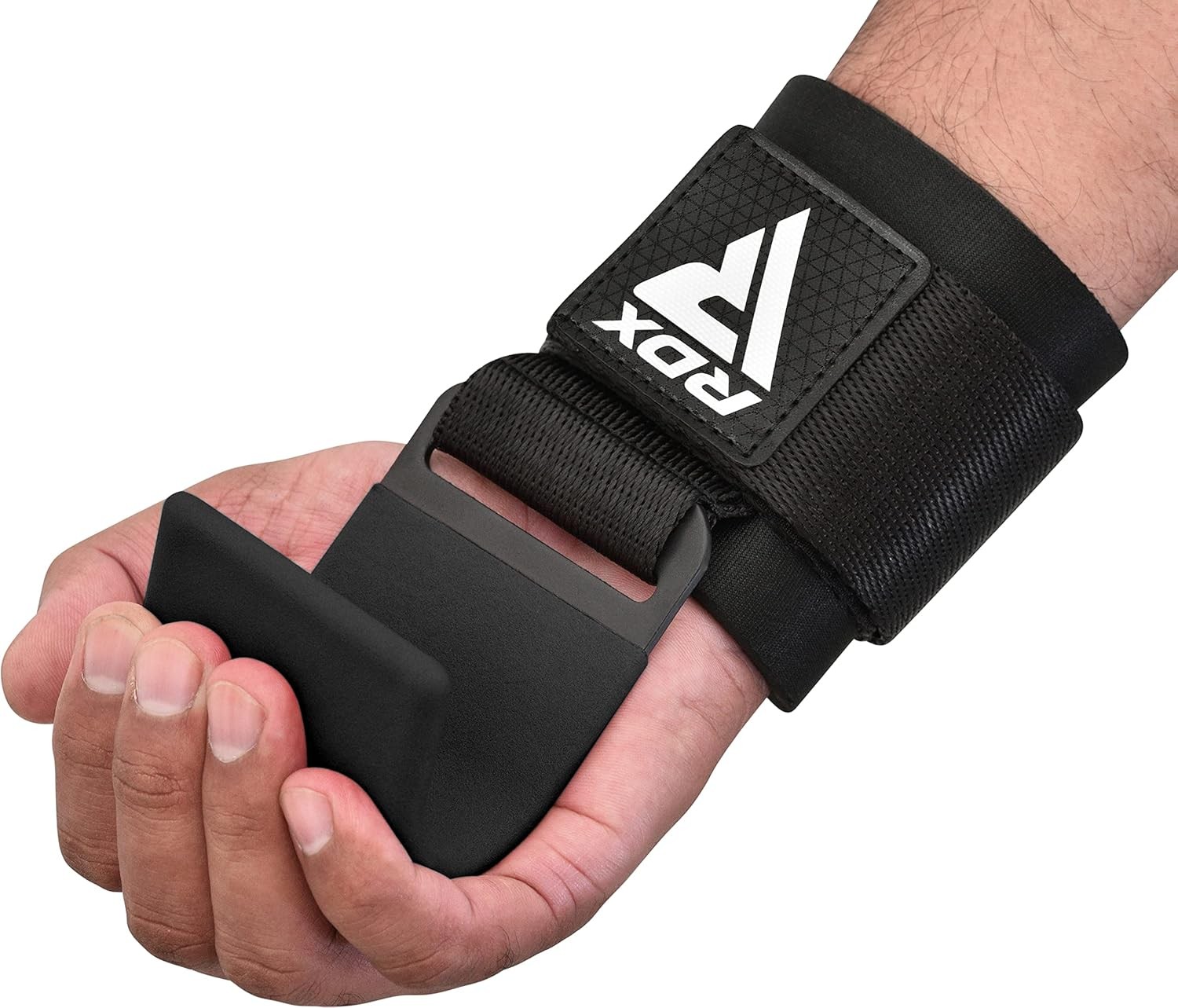 RDX Weight Lifting Hooks for Deadlifting (Pair) - 600Lbs One Size, Black 