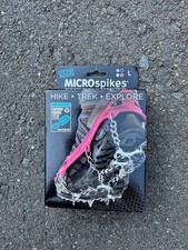 Kahtoola MICROspikes -snow, ice, trail hiking crampons Black Large