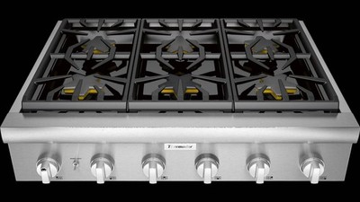 Thermador 36'' 6 Sealed Burner Professional Series Stainless Gas Rangetop PCG366W