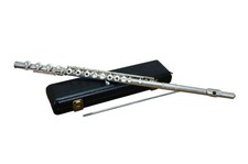 Selmer Signet Coin Silver Tube Flute #31730 & Travel Case 28"