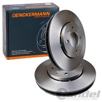 2X Denckermann Bremsscheiben 256Mm BelÜFtet Vorne Passend FüR Seat MII Skoda CIT