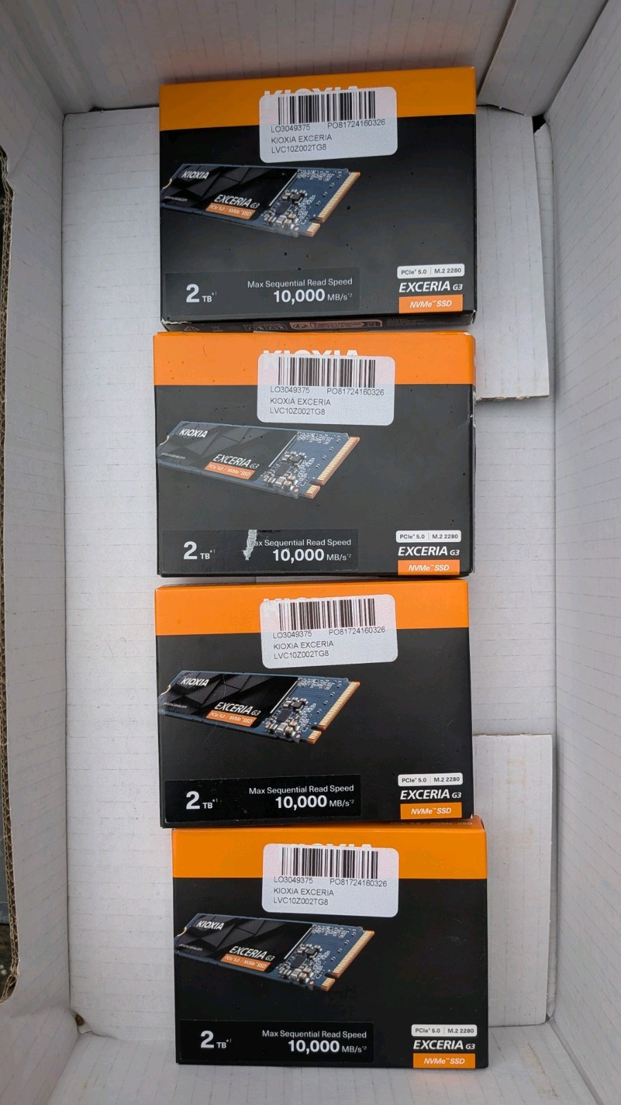 KIOXIA EXCERIA G3 2TB M.2 2280 NVMe PCIe Gen 5 SSD 10000MB/s New - Sealed