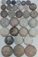 Lot 31 Silver Canadian Canada Coins 5 10 25 50 Cents $1 Dime Quarter Half Dollar
