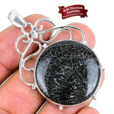 Stingray Coral Gemstone Solid Sterling Silver Daughter Anniversary Boho Pendant