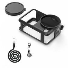 Action Camera Silicone Protective Cover Lens Protective Cap for DJI Action 6