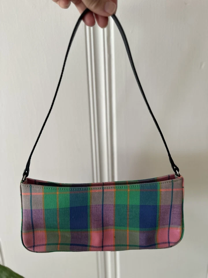 Mini bolso de hombro Preston & York a cuadros con patrón multicolor Foto 2 de 4