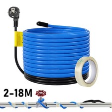 Heizkabel mit Thermostat Frostschutz IP68 Heizleitung Rohrbegleitheizung 2M-18M