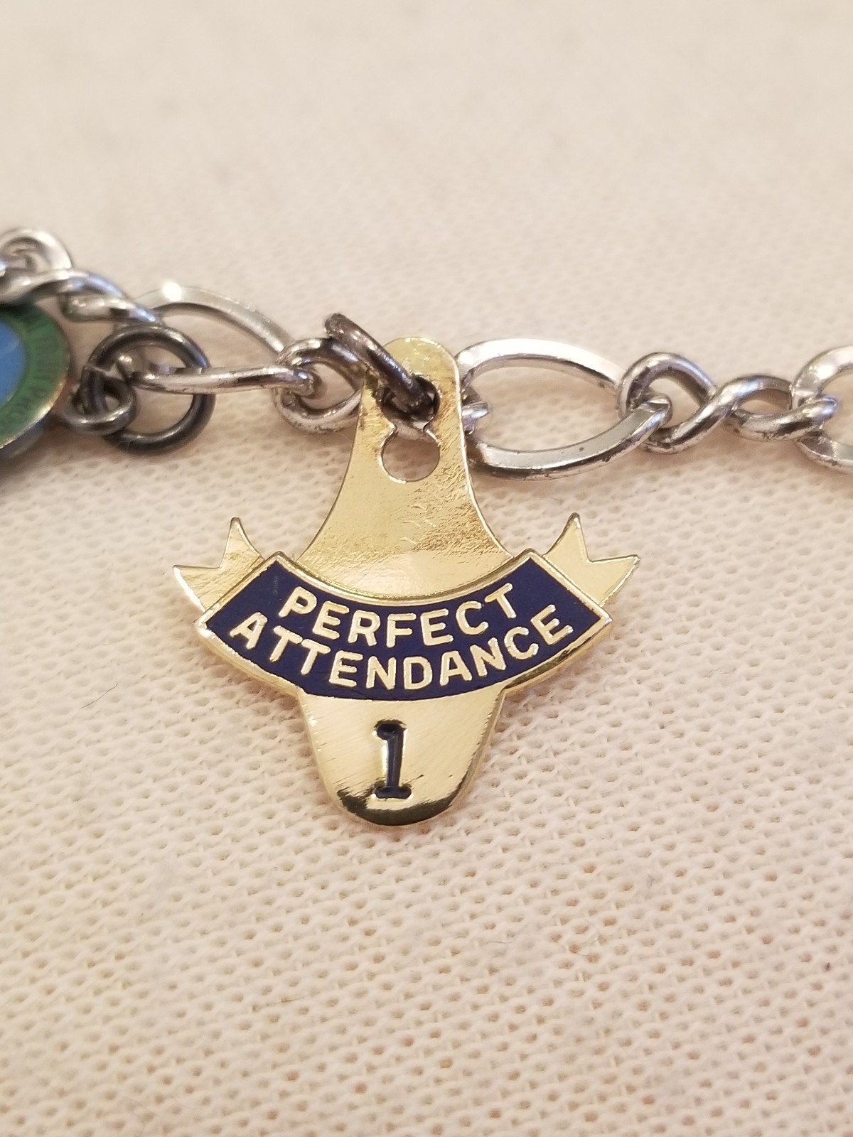 Balfour Silver Employee Charm Bracelet National Fruit Product White House Apple