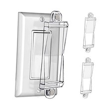 Light Switch Guard Cover- Light Switch Outlet Covers for Flat Modern 2 Clear