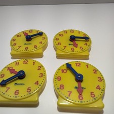 Learning Clocks Lot of 4 Time Teaching Tools Homeschool Classroom