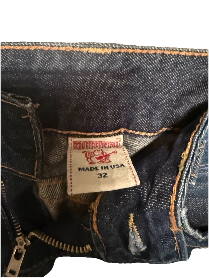 Pantalones Cortos Vaqueros True Religion Keira Azul Talla 32 Foto 4 de 4