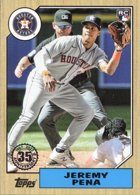 2022 Topps Update - 1987 Topps Baseball 35th Anniversary Jeremy Pena #87TBU-23